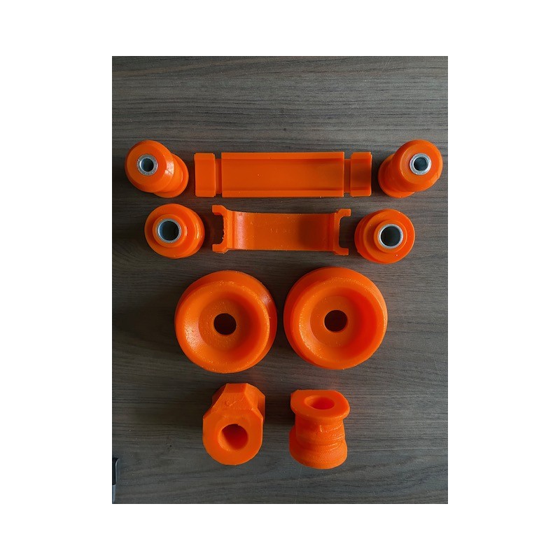 Kit silentblocs avant avec barre stabilisatrice 24mm orange